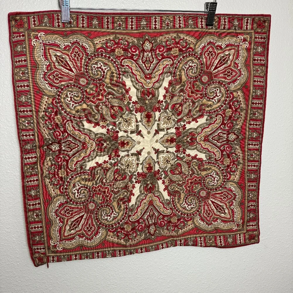 Pottery Barn Red Paisley Pillow cover / case